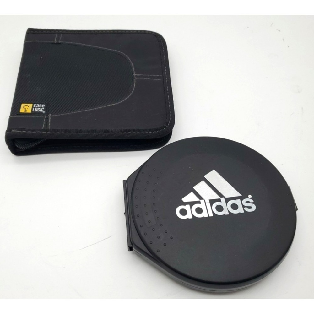 Case Logic Soft CD Holder Adidas Hard Case Compact Disc Holding Case Lot of‎ 2